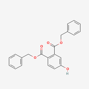 molecular formula C22H18O5 B14398790 Dibenzyl 4-hydroxybenzene-1,2-dicarboxylate CAS No. 88504-87-4