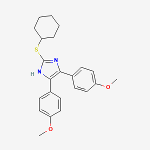 2-(Cyclohexylsulfanyl)-4,5-bis(4-methoxyphenyl)-1H-imidazole