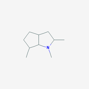 molecular formula C10H19N B14398815 1,2,6-Trimethyloctahydrocyclopenta[b]pyrrole CAS No. 87401-76-1