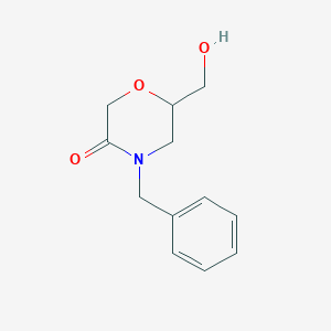 4-Benzyl-6-(hydroxymethyl)morpholin-3-one