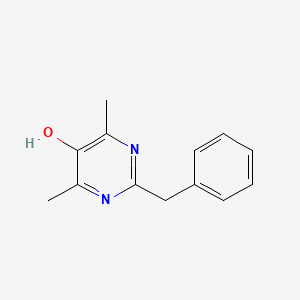 molecular formula C13H14N2O B14398867 2-Benzyl-4,6-dimethylpyrimidin-5-ol CAS No. 88070-36-4