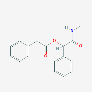 2-(Ethylamino)-2-oxo-1-phenylethyl phenylacetate