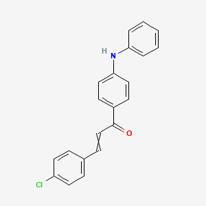 2-Propen-1-one, 3-(4-chlorophenyl)-1-[4-(phenylamino)phenyl]-