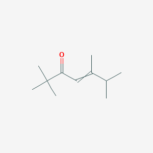 molecular formula C11H20O B14398884 2,2,5,6-Tetramethylhept-4-en-3-one CAS No. 89374-87-8