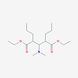 molecular formula C17H33NO4 B14398895 Diethyl 3-(dimethylamino)-2,4-dipropylpentanedioate CAS No. 88584-62-7