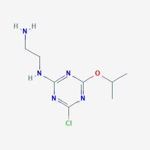 N~1~-{4-Chloro-6-[(propan-2-yl)oxy]-1,3,5-triazin-2-yl}ethane-1,2-diamine