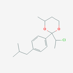 2-(1-Chloroethyl)-4-methyl-2-[4-(2-methylpropyl)phenyl]-1,3-dioxane