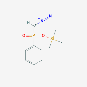 molecular formula C10H15N2O2PSi B14398960 Trimethylsilyl (diazomethyl)phenylphosphinate CAS No. 89815-52-1