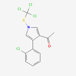 1-{4-(2-Chlorophenyl)-1-[(trichloromethyl)sulfanyl]-1H-pyrrol-3-yl}ethan-1-one