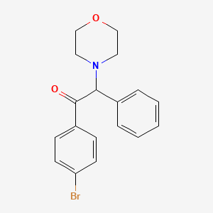 molecular formula C18H18BrNO2 B14399007 1-(4-Bromophenyl)-2-(morpholin-4-yl)-2-phenylethan-1-one CAS No. 88675-41-6