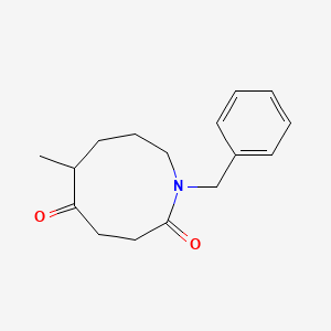 molecular formula C16H21NO2 B14399024 1-Benzyl-6-methylazonane-2,5-dione CAS No. 88187-37-5