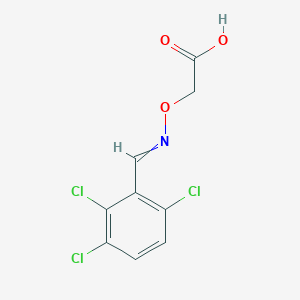 molecular formula C9H6Cl3NO3 B14399033 ({[(2,3,6-Trichlorophenyl)methylidene]amino}oxy)acetic acid CAS No. 86358-11-4