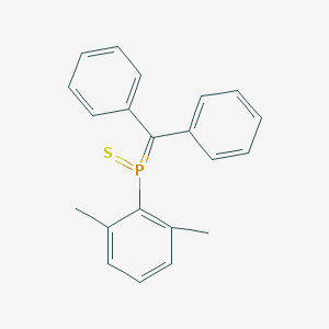 molecular formula C21H19PS B14399082 (2,6-Dimethylphenyl)(diphenylmethylidene)-lambda~5~-phosphanethione CAS No. 89982-82-1