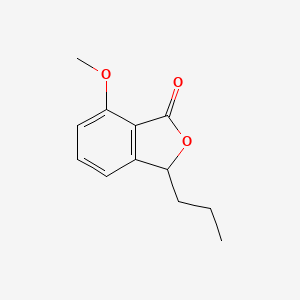 molecular formula C12H14O3 B14399087 7-Methoxy-3-propyl-2-benzofuran-1(3H)-one CAS No. 88440-78-2