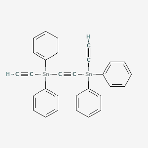 molecular formula C30H22Sn2 B14399093 (Ethyne-1,2-diyl)bis[ethynyl(diphenyl)stannane] CAS No. 89704-92-7