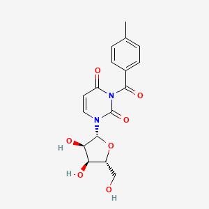 molecular formula C17H18N2O7 B14399100 3-(4-Methylbenzoyl)uridine CAS No. 86988-31-0