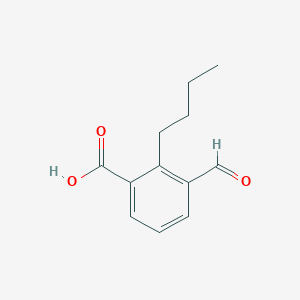 molecular formula C12H14O3 B14399121 2-Butyl-3-formylbenzoic acid CAS No. 89393-41-9