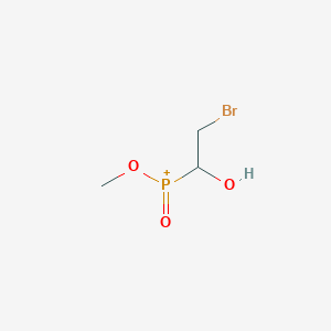 molecular formula C3H7BrO3P+ B14399188 (2-Bromo-1-hydroxyethyl)(methoxy)oxophosphanium CAS No. 88648-54-8