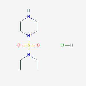 molecular formula C8H20ClN3O2S B1439921 1-Diethylsulfamoylpiperazine hydrochloride CAS No. 1365988-26-6
