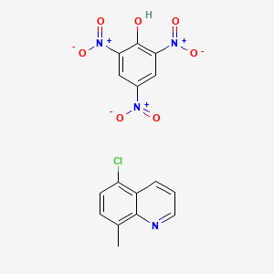 molecular formula C16H11ClN4O7 B14399221 5-Chloro-8-methylquinoline;2,4,6-trinitrophenol CAS No. 88474-23-1