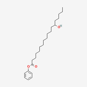 molecular formula C24H40O3 B14399301 Phenyl 13-hydroxyoctadecanoate CAS No. 88095-52-7