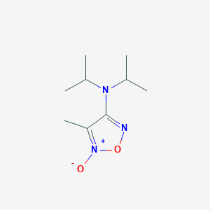 4-methyl-5-oxido-N,N-di(propan-2-yl)-1,2,5-oxadiazol-5-ium-3-amine