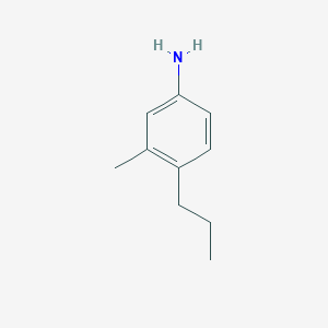 molecular formula C10H15N B14399331 3-Methyl-4-propylaniline CAS No. 87986-24-1