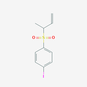 molecular formula C10H11IO2S B14399346 1-(But-3-ene-2-sulfonyl)-4-iodobenzene CAS No. 88576-40-3