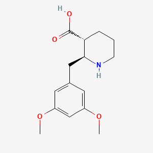 (2S,3R)-2-[(3,5-dimethoxyphenyl)methyl]piperidine-3-carboxylic acid