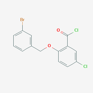 molecular formula C14H9BrCl2O2 B1439936 2-[(3-溴苄基)氧基]-5-氯苯甲酰氯 CAS No. 1160260-64-9