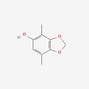 molecular formula C9H10O3 B14399377 4,7-Dimethyl-2H-1,3-benzodioxol-5-ol CAS No. 88631-90-7