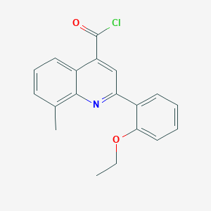 molecular formula C19H16ClNO2 B1439939 2-(2-Ethoxyphenyl)-8-methylquinoline-4-carbonyl chloride CAS No. 1160254-53-4
