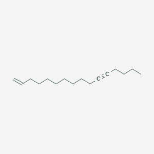 molecular formula C16H28 B14399395 Hexadec-1-EN-11-yne CAS No. 87163-36-8