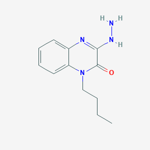 molecular formula C12H16N4O B1439941 1-butyl-3-hydrazinoquinoxalin-2(1H)-one CAS No. 1211428-98-6