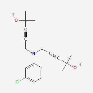 5,5'-[(3-Chlorophenyl)azanediyl]bis(2-methylpent-3-yn-2-ol)