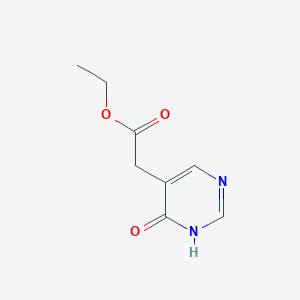 molecular formula C8H10N2O3 B1439950 Ethyl 2-(4-hydroxypyrimidin-5-YL)acetate CAS No. 6214-46-6