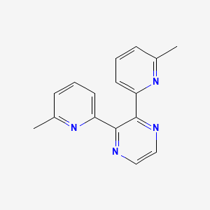 B14399515 2,3-Bis(6-methylpyridin-2-yl)pyrazine CAS No. 89684-65-1