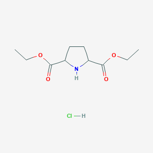molecular formula C10H18ClNO4 B1439955 吡咯烷-2,5-二甲酸二乙酯盐酸盐 CAS No. 90979-49-0