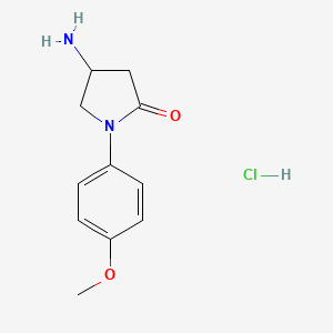 4-Amino-1-(4-methoxyphenyl)pyrrolidin-2-one hydrochloride
