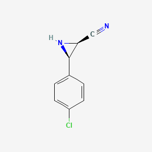 (2R,3S)-3-(4-chlorophenyl)aziridine-2-carbonitrile