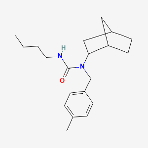 N-Bicyclo[2.2.1]heptan-2-yl-N'-butyl-N-[(4-methylphenyl)methyl]urea