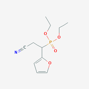 Diethyl [2-cyano-1-(furan-2-yl)ethyl]phosphonate