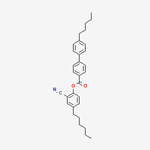 2-Cyano-4-hexylphenyl 4'-pentyl[1,1'-biphenyl]-4-carboxylate