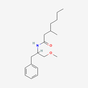 N-(1-Methoxy-3-phenylpropan-2-YL)-3-methylheptanamide