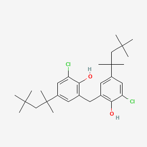 2,2'-Methylenebis[6-chloro-4-(2,4,4-trimethylpentan-2-yl)phenol]