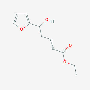 Ethyl 5-(furan-2-YL)-5-hydroxypent-2-enoate