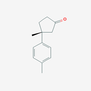 Cyclopentanone, 3-methyl-3-(4-methylphenyl)-, (R)-