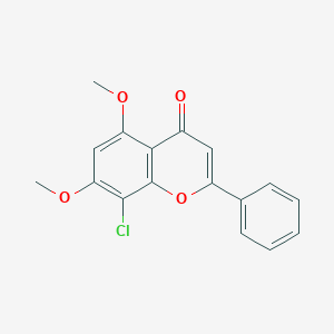 8-Chloro-5,7-dimethoxy-2-phenyl-4H-1-benzopyran-4-one