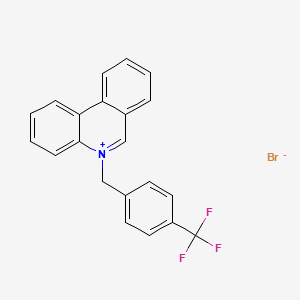 5-{[4-(Trifluoromethyl)phenyl]methyl}phenanthridin-5-ium bromide