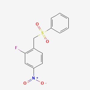 1-[(Benzenesulfonyl)methyl]-2-fluoro-4-nitrobenzene